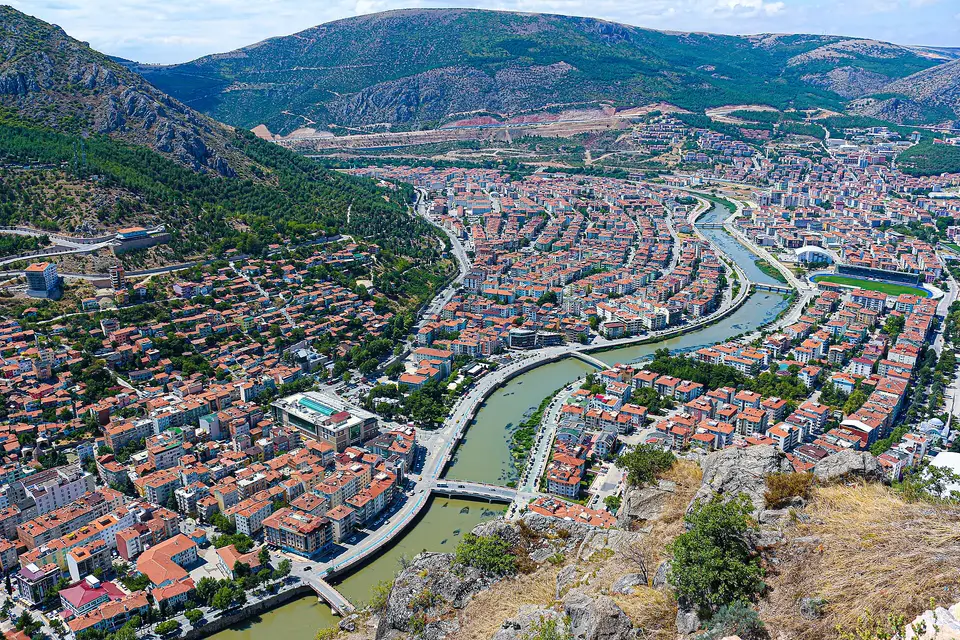 Temsilî görsel — Amasya Kalesi tepeden görünüm, Amasya/Türkiye